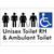 Unisex Accessible Toilet RH and Ambulant Toilet