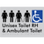 Unisex Accessible Toilet RH and Ambulant Toilet
