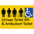 Unisex Accessible Toilet RH and Ambulant Toilet