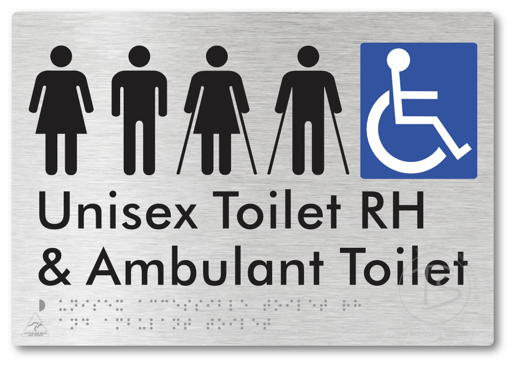 Unisex Accessible Toilet RH and Ambulant Toilet
