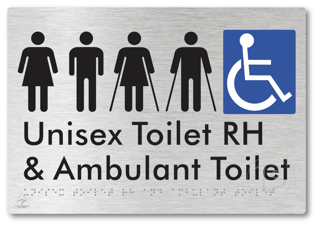 Unisex Accessible Toilet RH and Ambulant Toilet