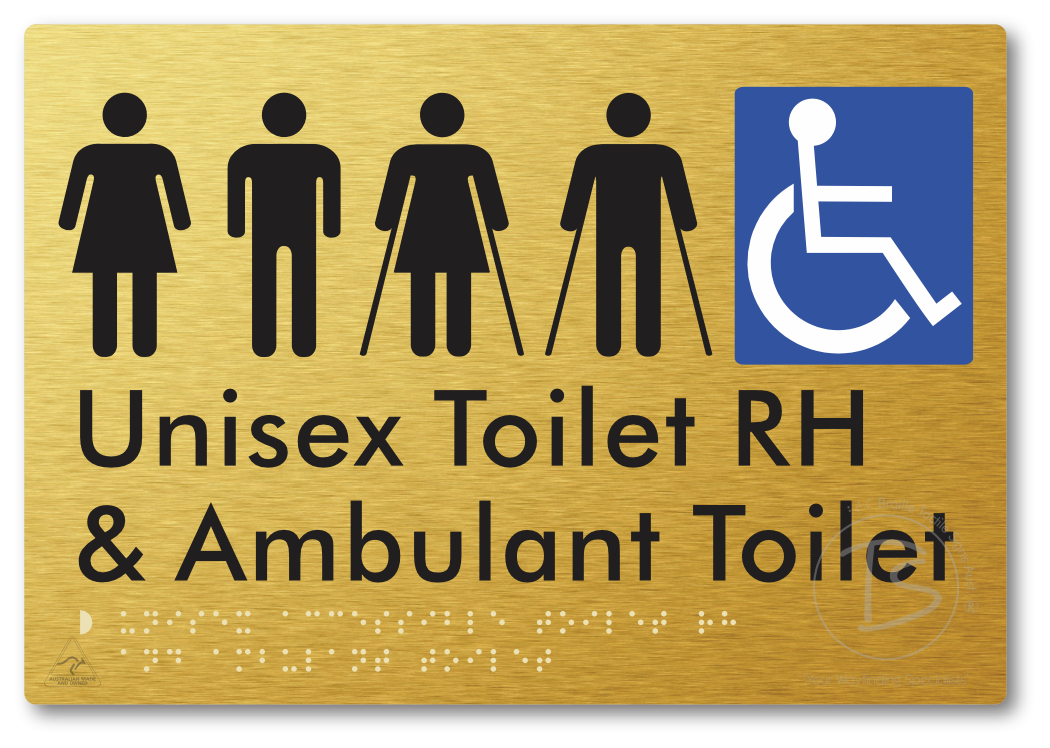 Unisex Accessible Toilet RH and Ambulant Toilet