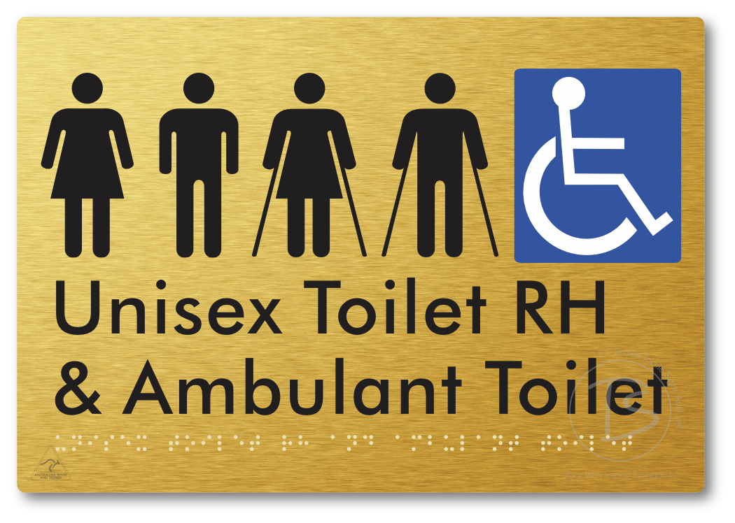 Unisex Accessible Toilet RH and Ambulant Toilet