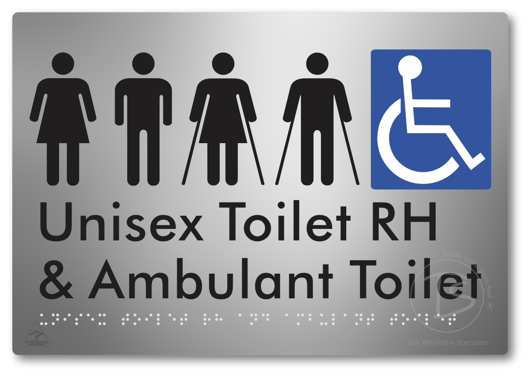 Unisex Accessible Toilet RH and Ambulant Toilet