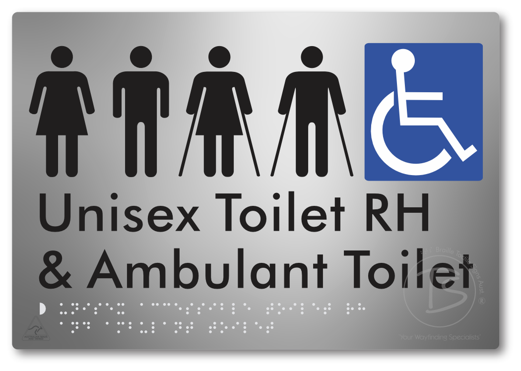 Unisex Accessible Toilet RH and Ambulant Toilet