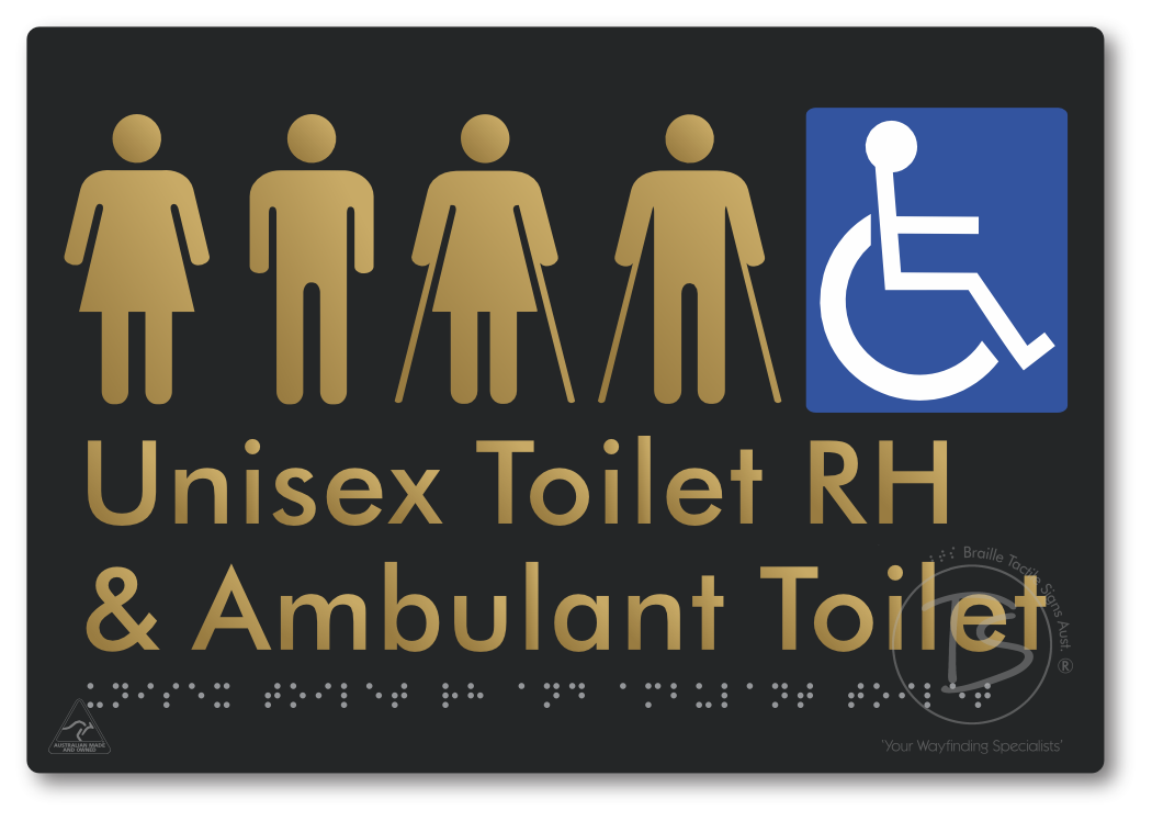 Unisex Accessible Toilet RH and Ambulant Toilet