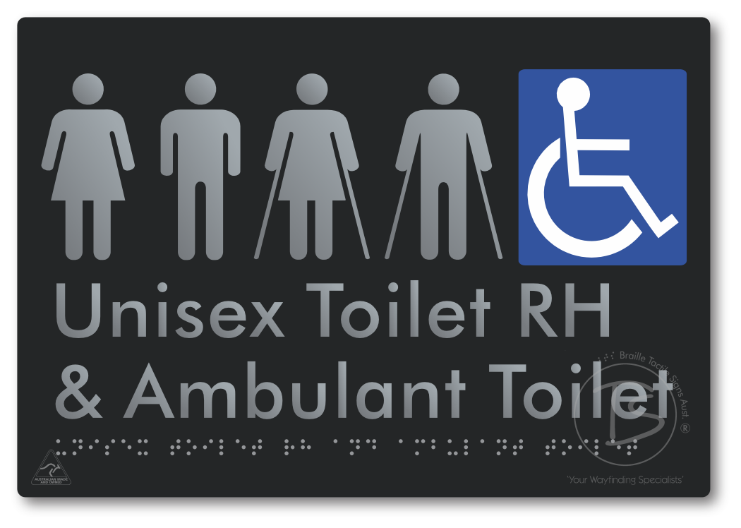Unisex Accessible Toilet RH and Ambulant Toilet