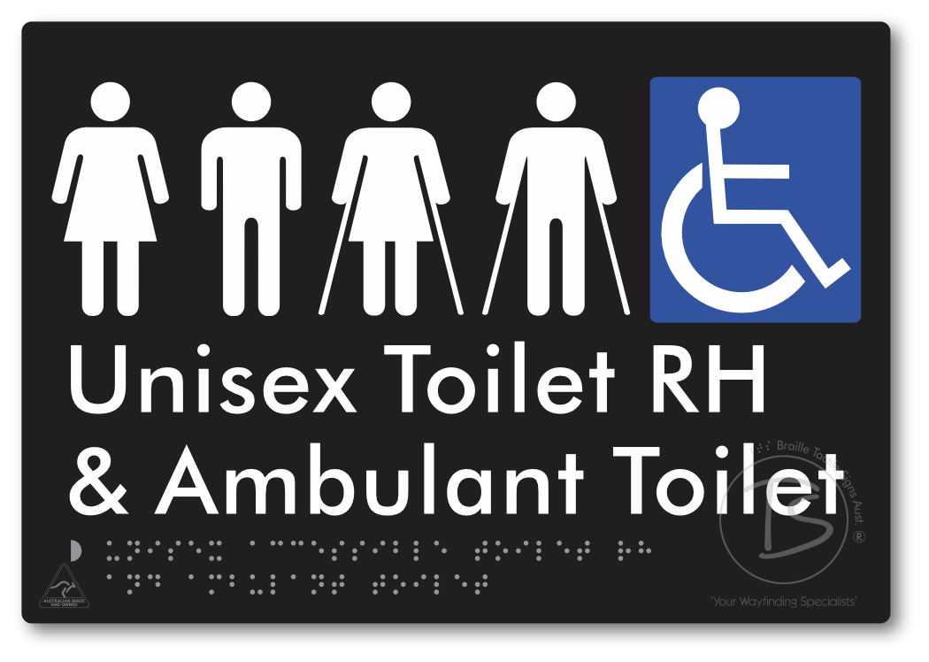 Unisex Accessible Toilet RH and Ambulant Toilet