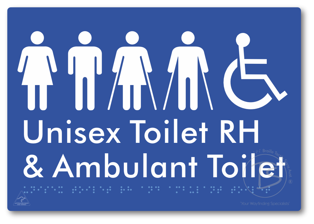 Unisex Accessible Toilet RH and Ambulant Toilet