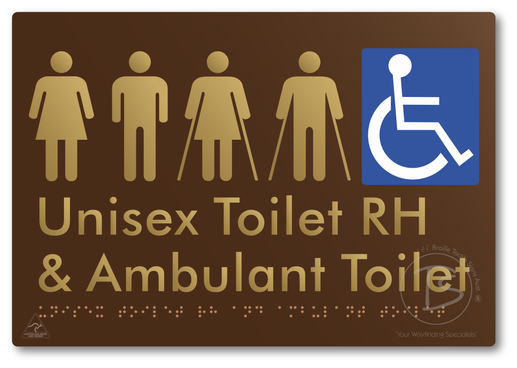 Unisex Accessible Toilet RH and Ambulant Toilet