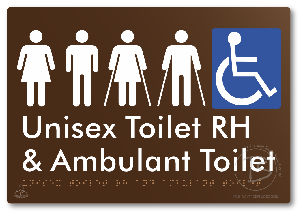 Unisex Accessible Toilet RH and Ambulant Toilet
