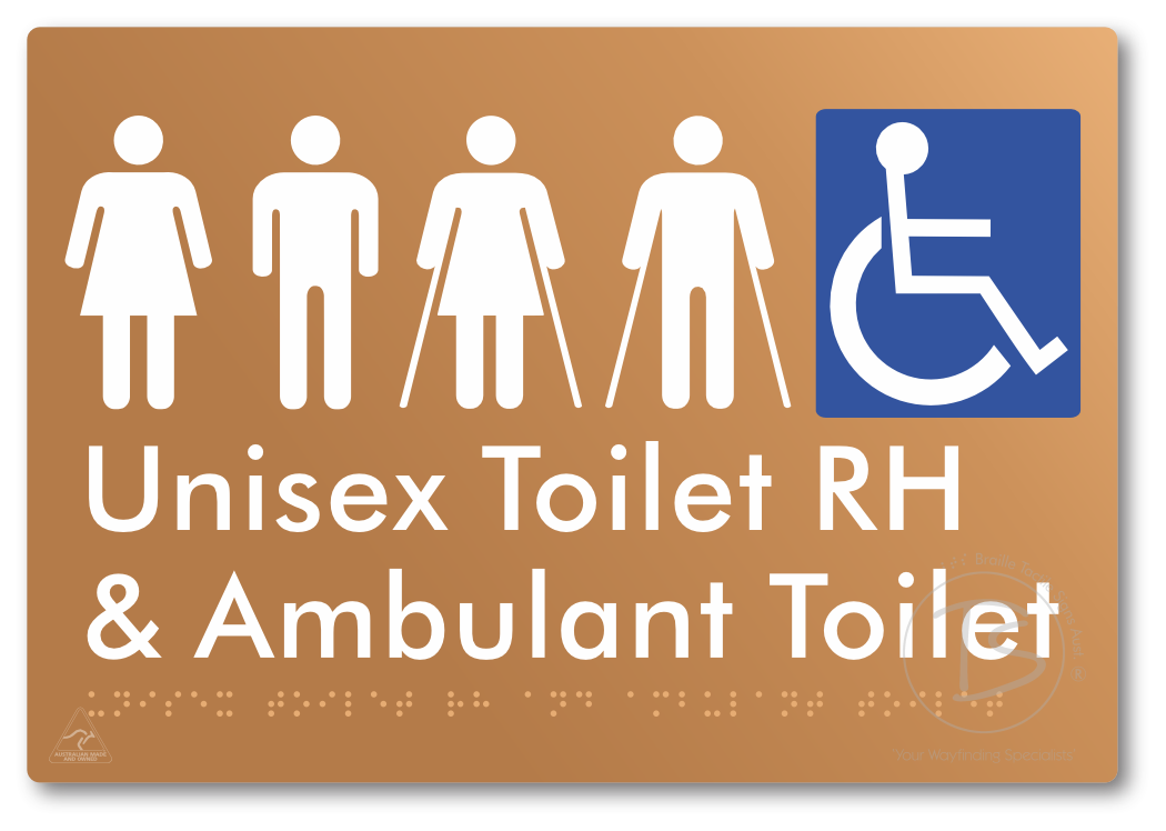 Unisex Accessible Toilet RH and Ambulant Toilet