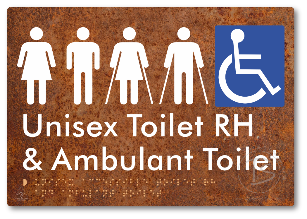 Unisex Accessible Toilet RH and Ambulant Toilet