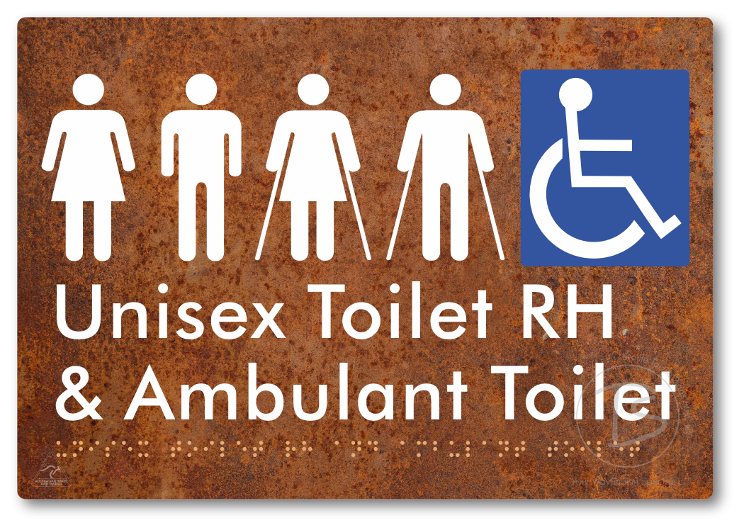 Unisex Accessible Toilet RH and Ambulant Toilet