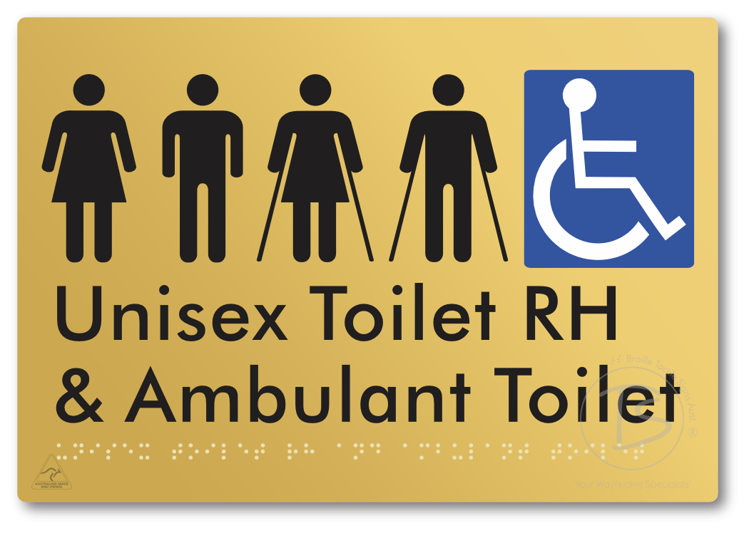 Unisex Accessible Toilet RH and Ambulant Toilet