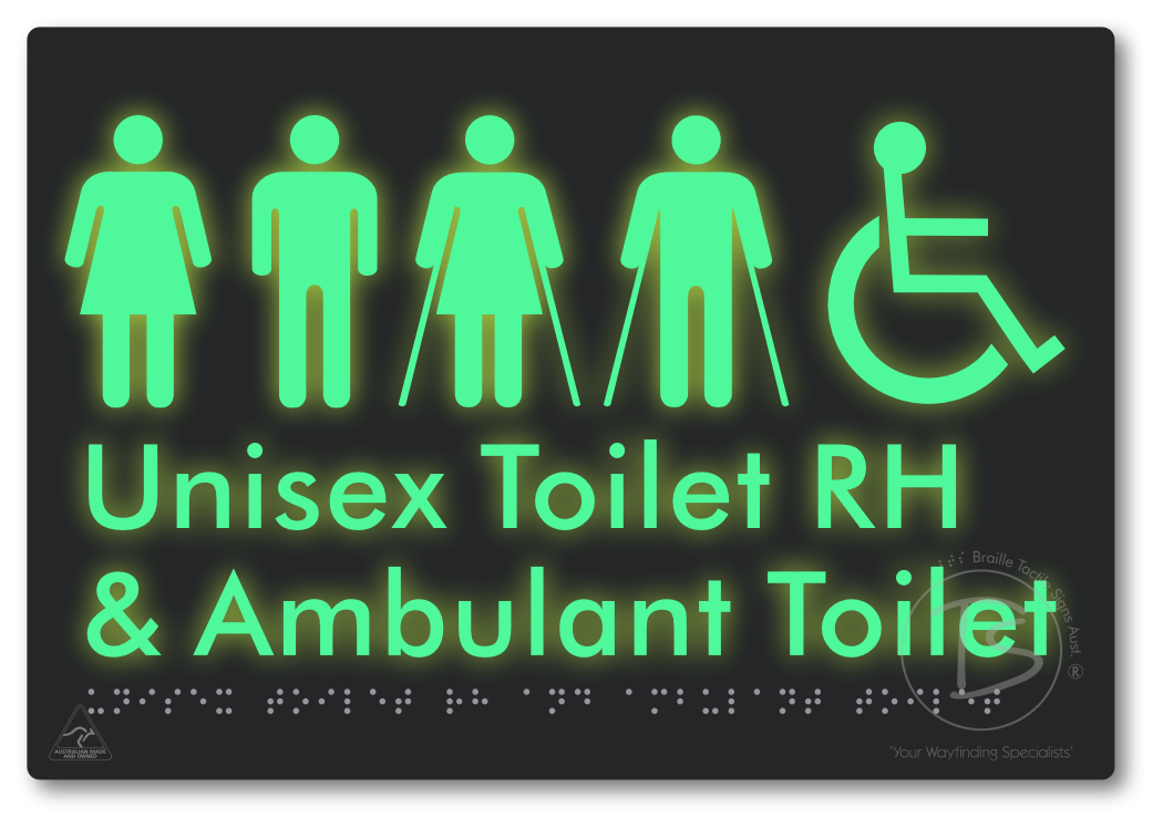Unisex Accessible Toilet RH and Ambulant Toilet