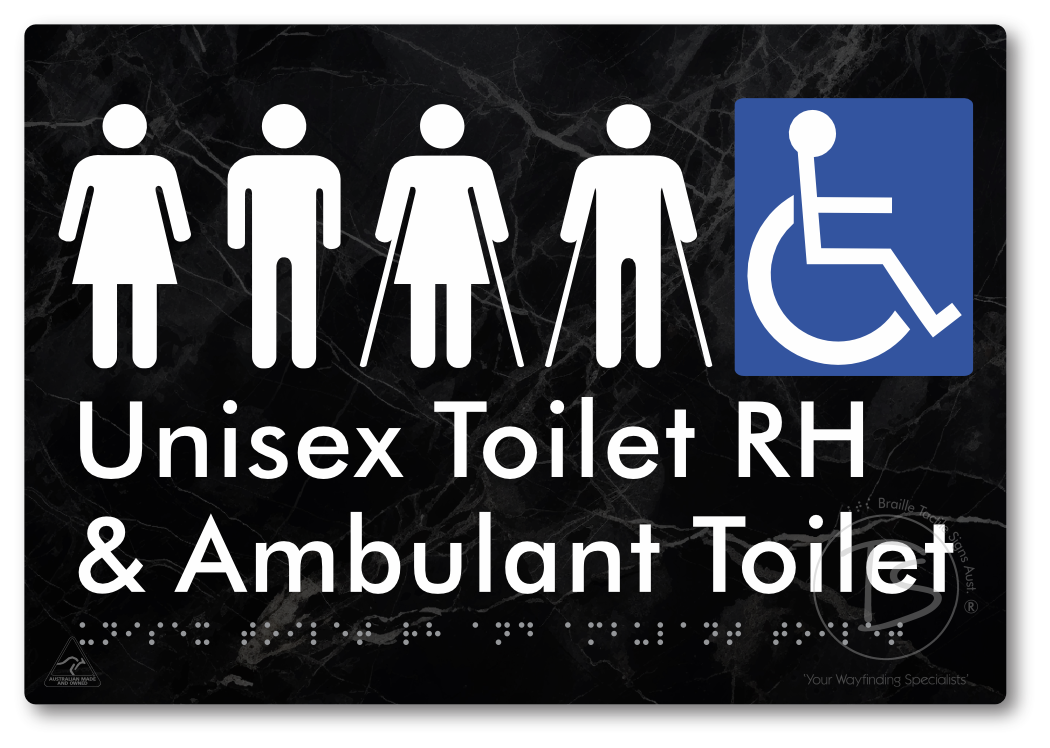 Unisex Accessible Toilet RH and Ambulant Toilet