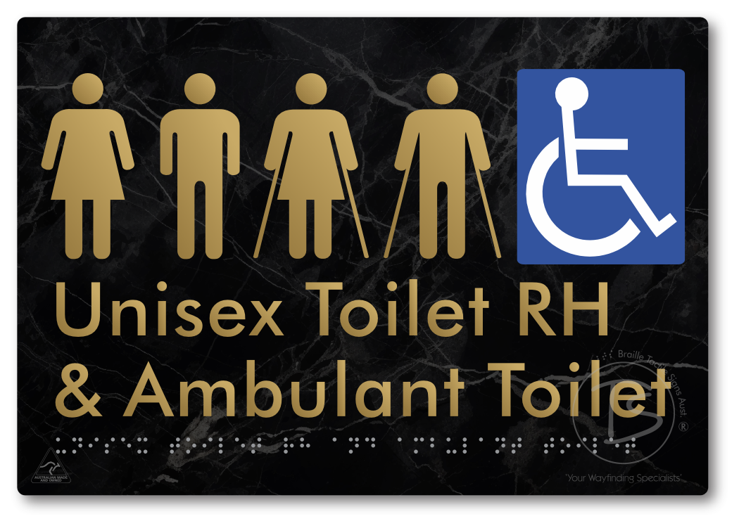 Unisex Accessible Toilet RH and Ambulant Toilet
