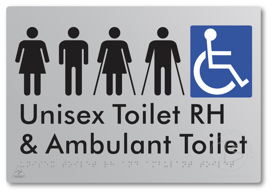Unisex Accessible Toilet RH and Ambulant Toilet