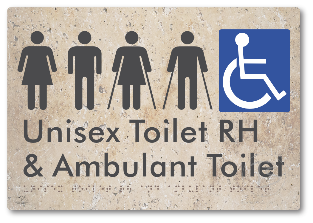 Unisex Accessible Toilet RH and Ambulant Toilet