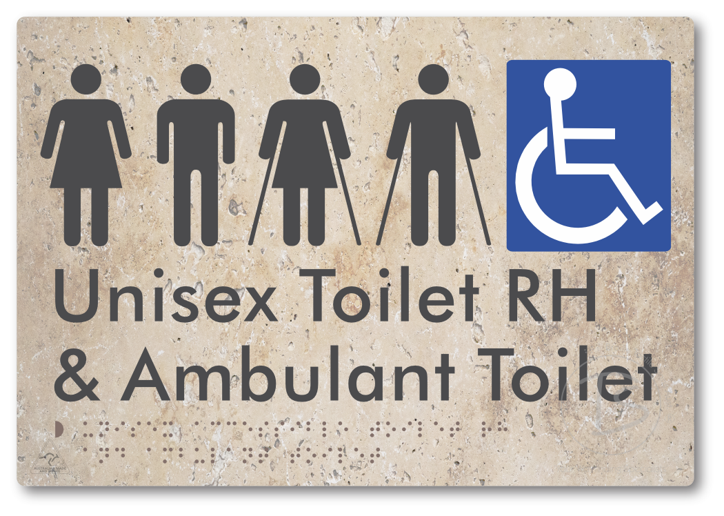 Unisex Accessible Toilet RH and Ambulant Toilet
