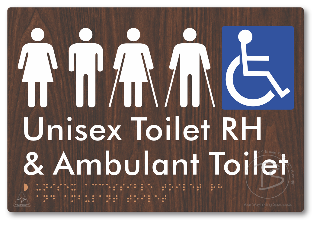 Unisex Accessible Toilet RH and Ambulant Toilet