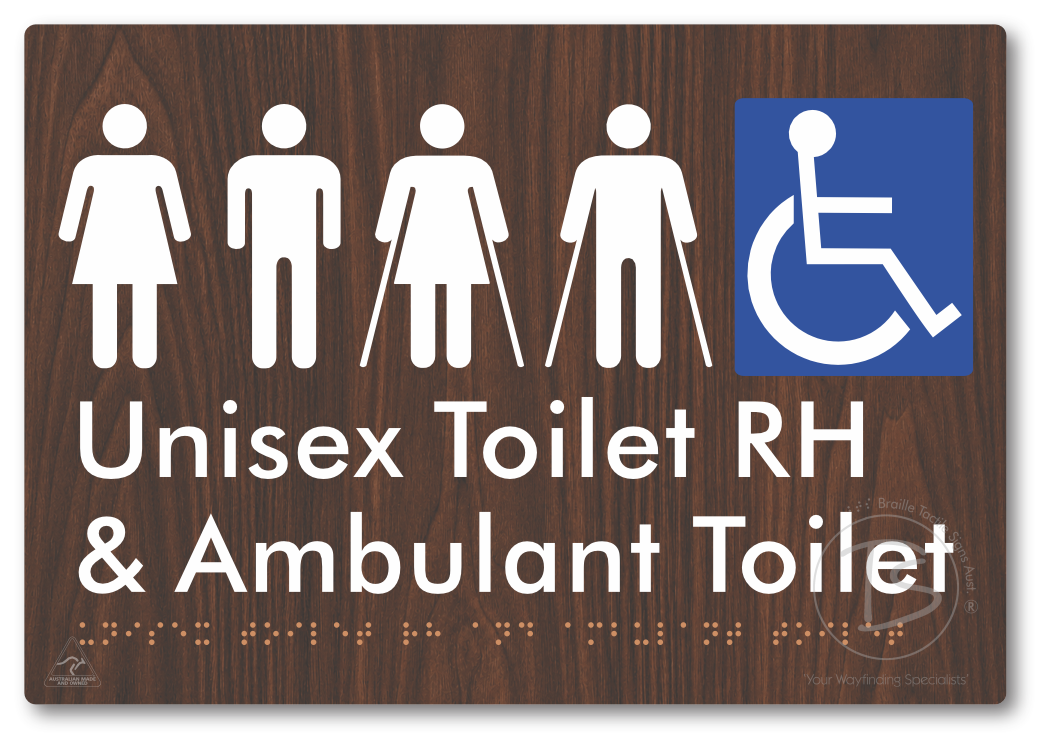 Unisex Accessible Toilet RH and Ambulant Toilet