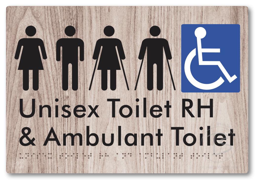 Unisex Accessible Toilet RH and Ambulant Toilet