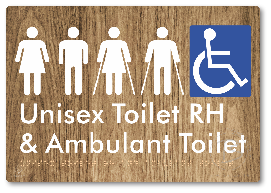 Unisex Accessible Toilet RH and Ambulant Toilet