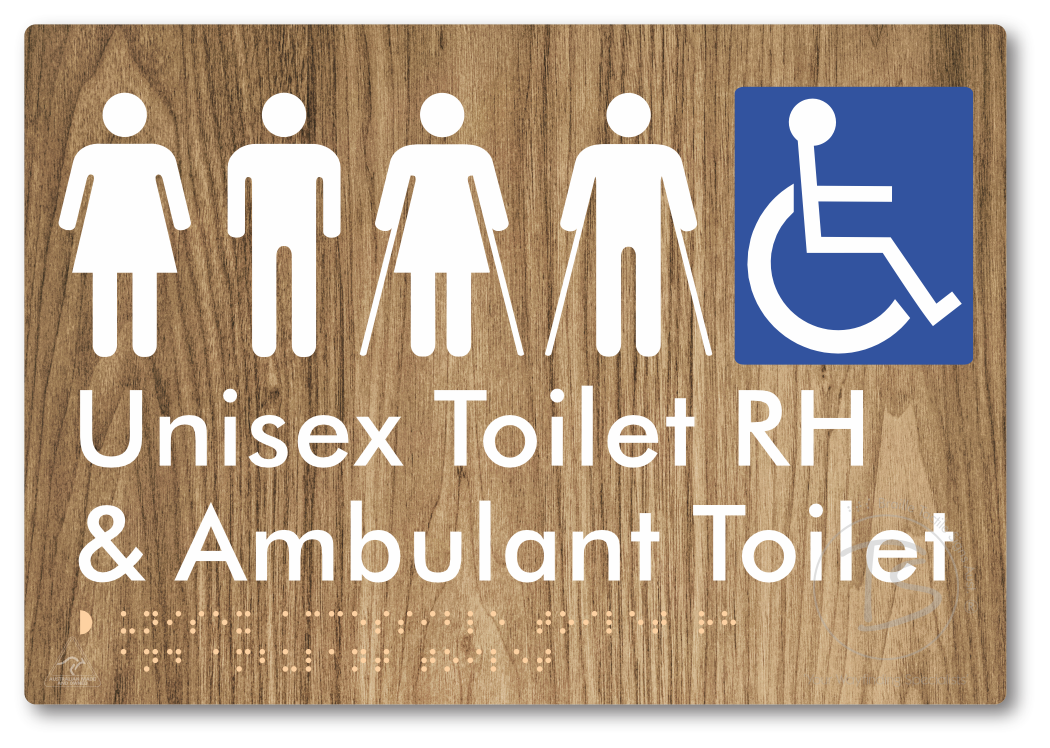 Unisex Accessible Toilet RH and Ambulant Toilet