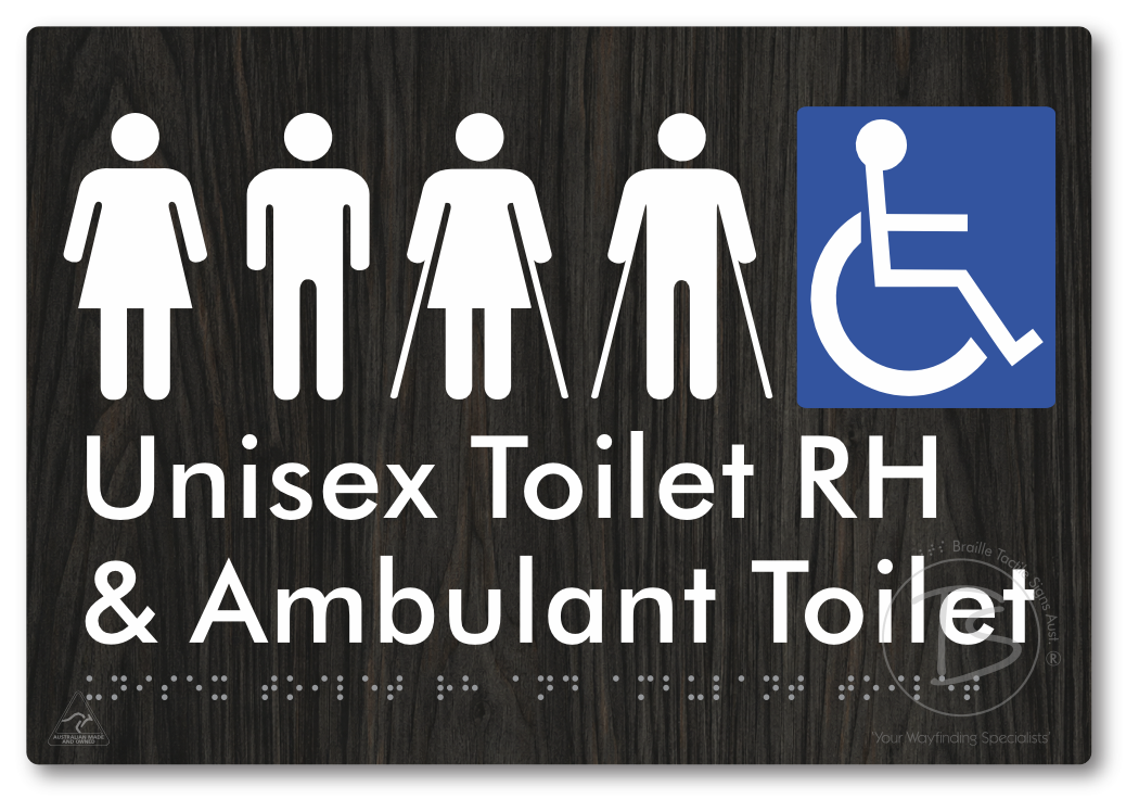 Unisex Accessible Toilet RH and Ambulant Toilet
