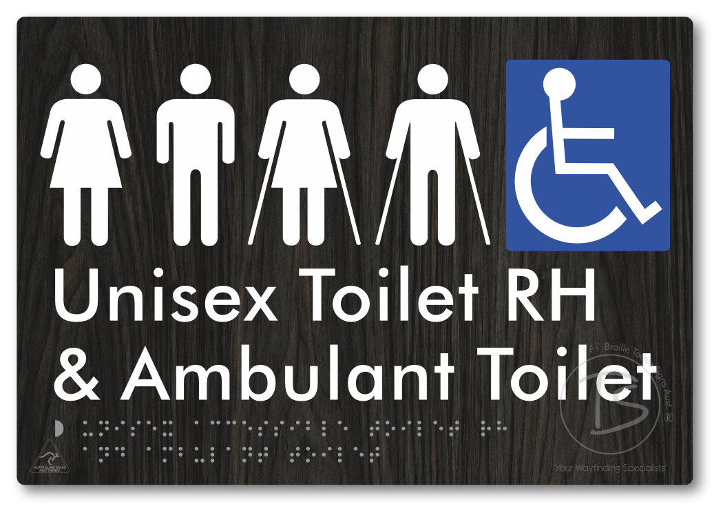 Unisex Accessible Toilet RH and Ambulant Toilet