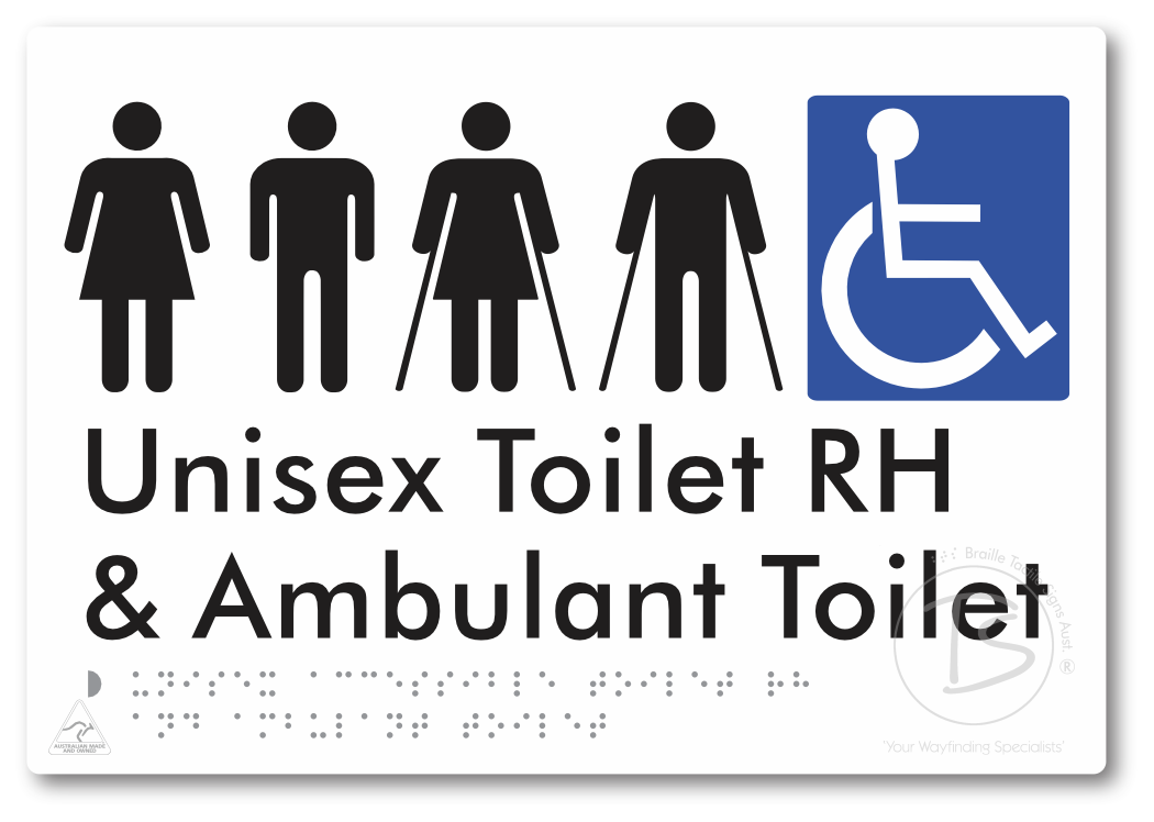 Unisex Accessible Toilet RH and Ambulant Toilet