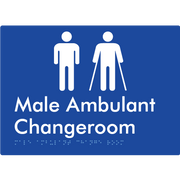 Male Ambulant Changeroom - Braille Tactile Signs Aust.
