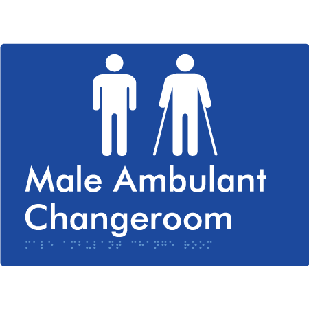 Male Ambulant Changeroom - Braille Tactile Signs Aust.
