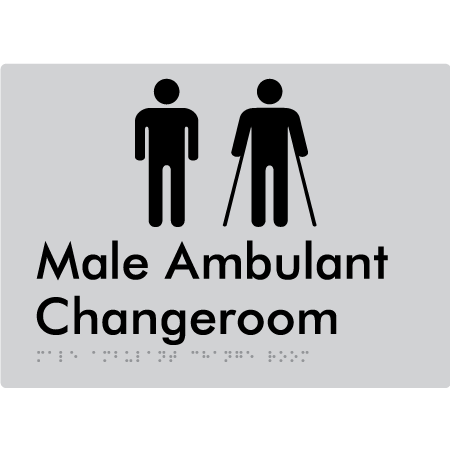 Male Ambulant Changeroom - Braille Tactile Signs Aust.