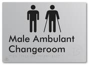Male Ambulant Changeroom - Braille Tactile Signs Aust.