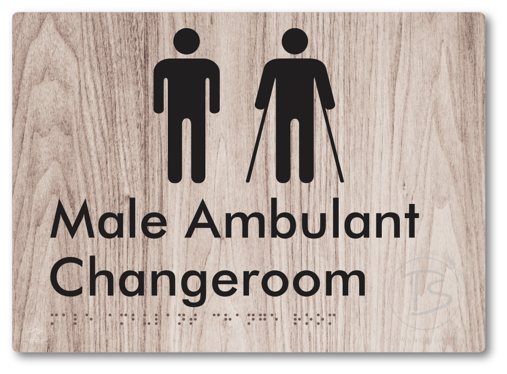 Male Ambulant Changeroom - Braille Tactile Signs Aust.