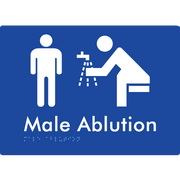Male Ablution - Braille Tactile Signs Aust.