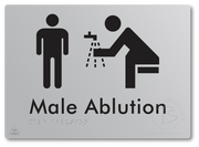 Male Ablution - Braille Tactile Signs Aust.