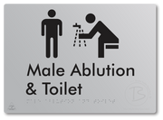 Male Ablution & Toilet - Braille Tactile Signs Aust.