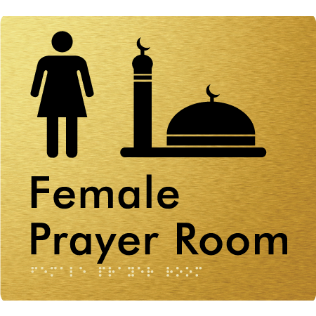 Female Prayer Room - Braille Tactile Signs Aust.