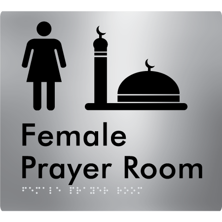 Female Prayer Room - Braille Tactile Signs Aust.