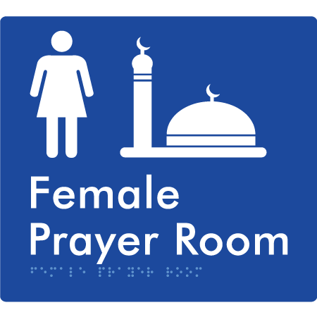 Female Prayer Room - Braille Tactile Signs Aust.