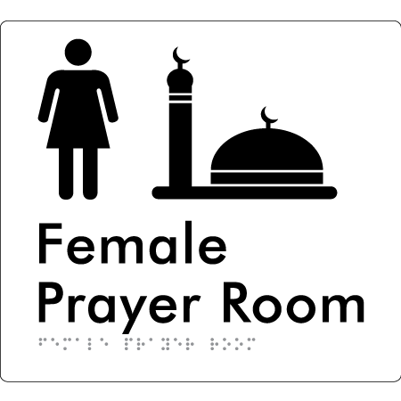 Female Prayer Room - Braille Tactile Signs Aust.