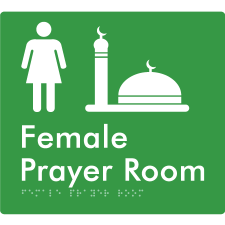 Female Prayer Room - Braille Tactile Signs Aust.
