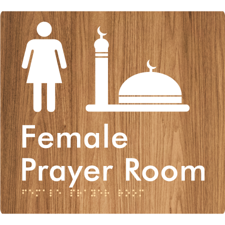 Female Prayer Room - Braille Tactile Signs Aust.
