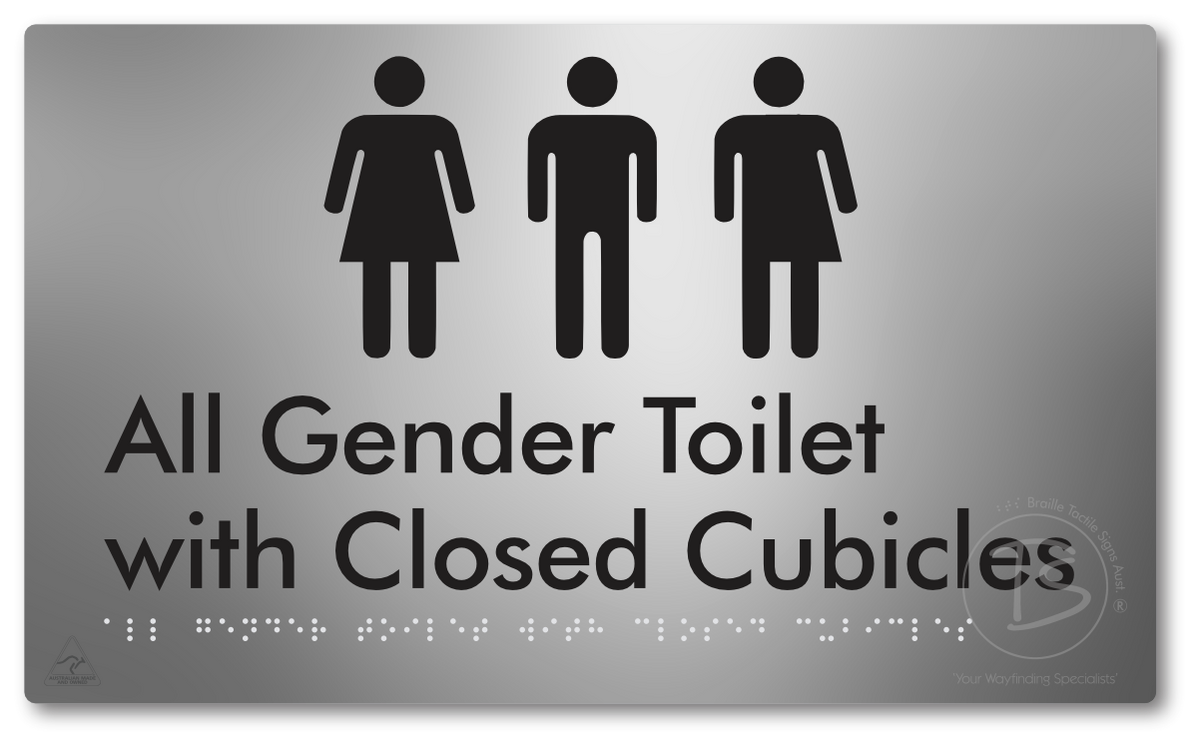 All Gender Toilet with Closed Cubicles