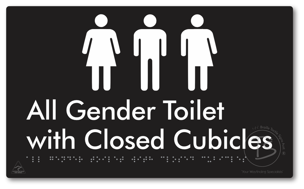 All Gender Toilet with Closed Cubicles