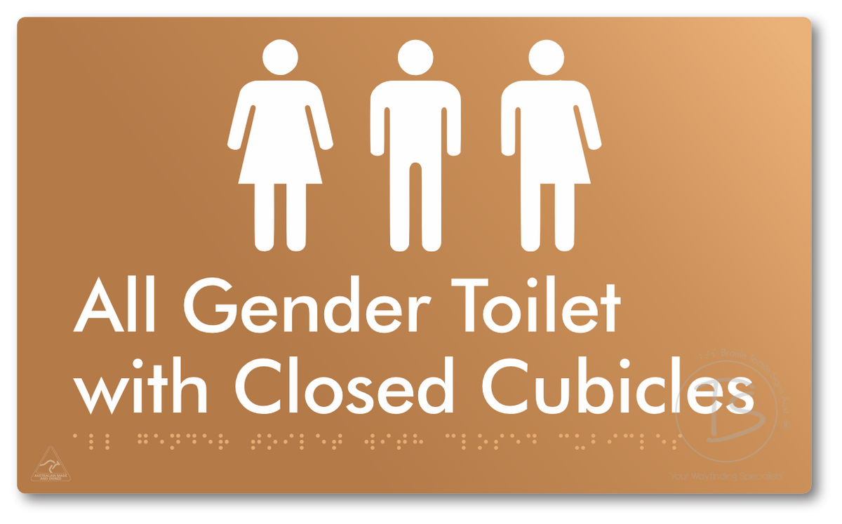 All Gender Toilet with Closed Cubicles